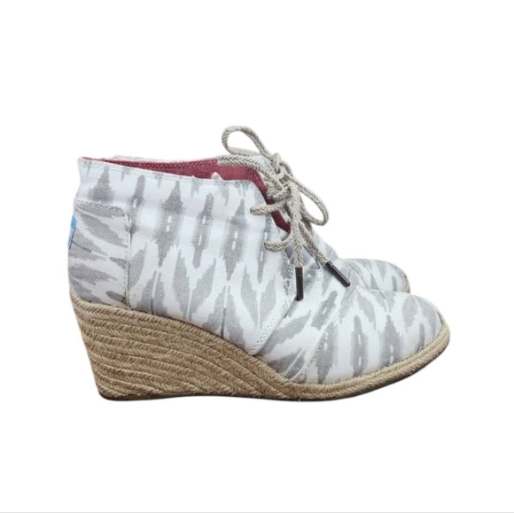Toms Ikat Desert Wedge Espadrille Bootie (8.5) - Picture 4 of 8